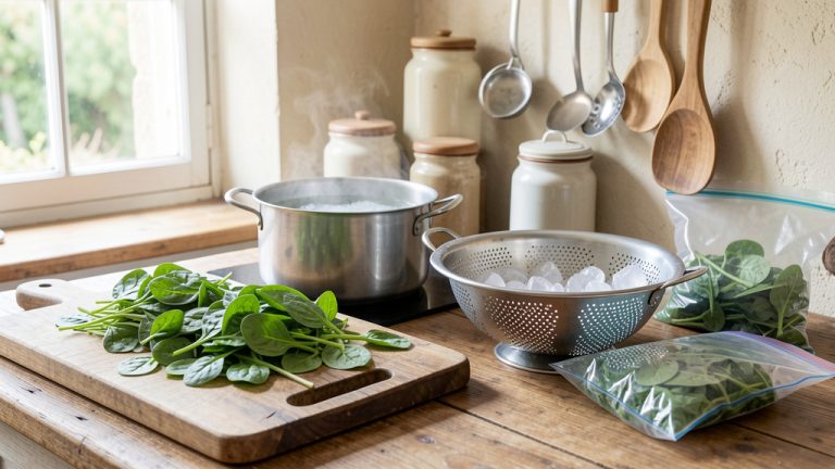 3 astuces faciles pour congeler des épinards frais