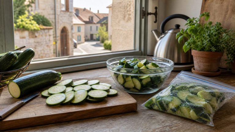 Réussir la congélation des courgettes sans perte de texture
