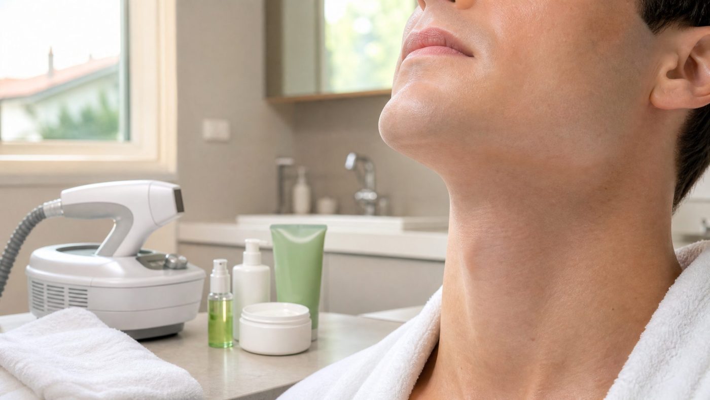 épilation laser de la barbe est douloureuse