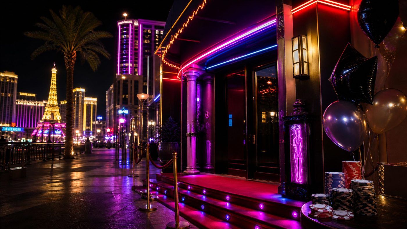 strip clubs pour un enterrement de vie de garçon à Las Vegas